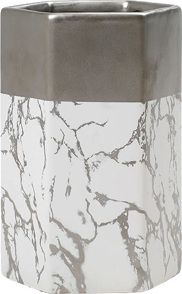 Изображение товара Ваза Вещицы Геометрия Cha24 (мрамор)