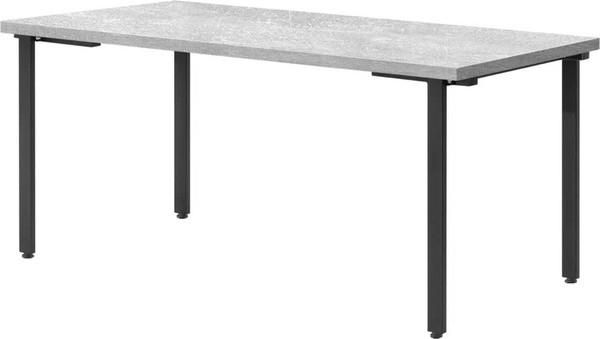 Изображение товара Обеденный стол Millwood Лофт Прага Л 160x80x75 (бетон/металл черный)
