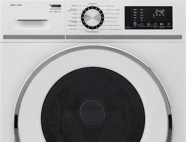 Изображение товара Стирально-сушильная машина Krona Itter Opti White 1200 8/4K WDM / КА-00008449