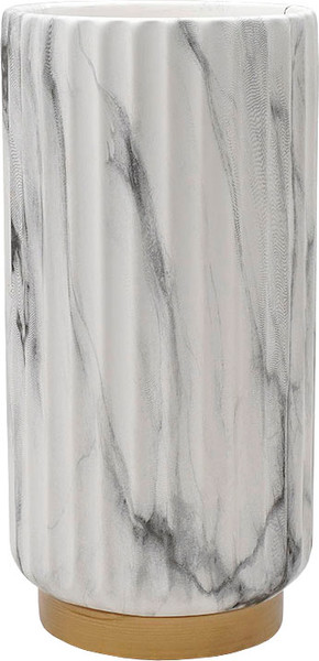 Изображение товара Ваза Вещицы Рельеф Cha31-M (мраморный/золотой)