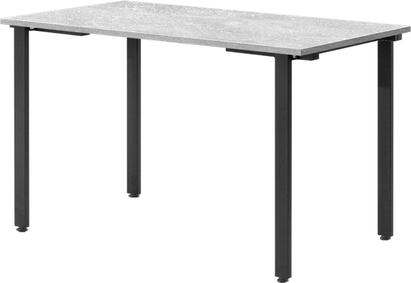 Изображение товара Обеденный стол Millwood Прага Л18 120x70x75 (бетон/металл черный)