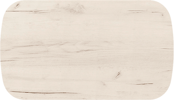 Изображение товара Столешница для стола Millwood Закругленная 100x60x1.8 (дуб белый Craft)