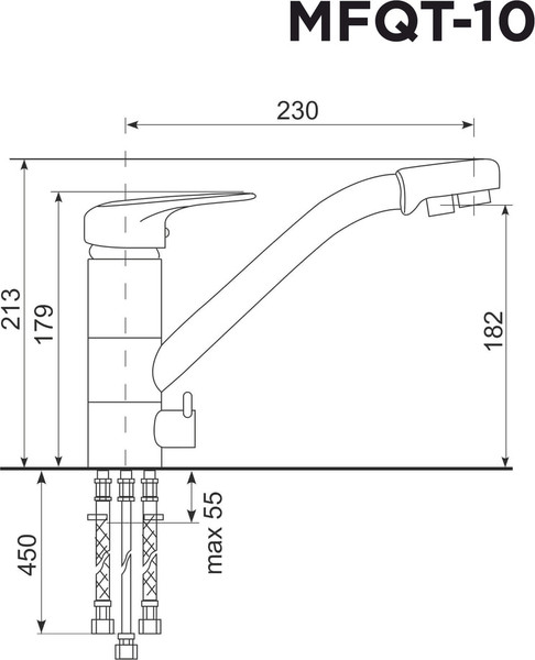 Изображение товара Смеситель Maunfeld MFQT-10BG (бежевый)