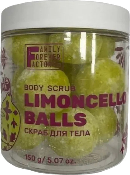 Изображение товара Скраб для тела Family Forever Factory Limoncello Balls Монпансье (150г)