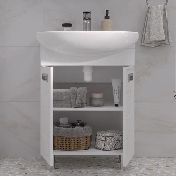 Изображение товара Тумба под умывальник Volna Joli 55.2D Балтика (напольная)