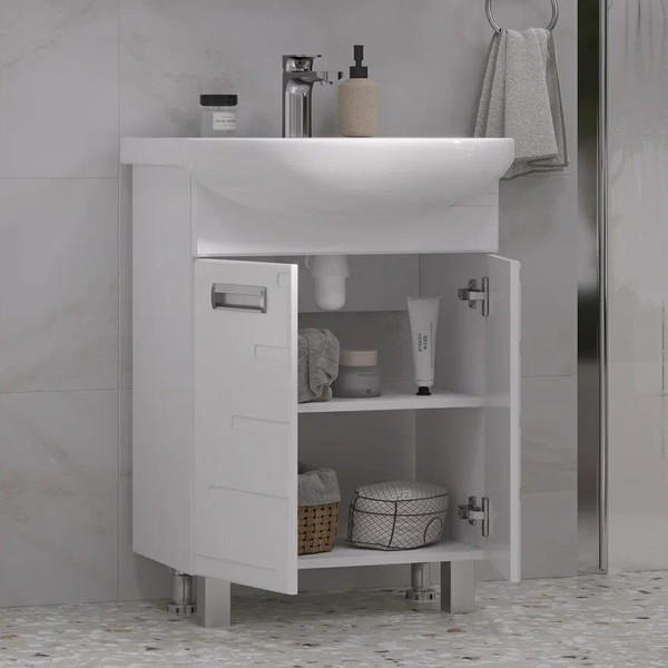 Изображение товара Тумба под умывальник Volna Joli 55.2D Балтика (напольная)