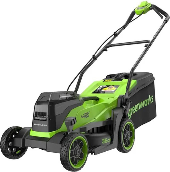 Изображение товара Газонокосилка аккумуляторная Greenworks GD24X2LM361 бесщеточная 2x24V 36см / 2520707 (без АКБ и ЗУ)