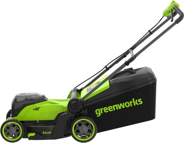Изображение товара Газонокосилка аккумуляторная Greenworks GD24X2LM411 2x24V 41см / 2520907 (без АКБ и ЗУ)