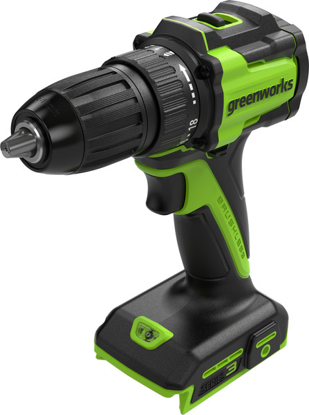 Изображение товара Аккумуляторная дрель-шуруповерт Greenworks DD345 бесщеточная 24V / 3708307 (без АКБ и ЗУ)