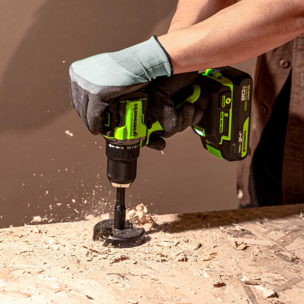 Изображение товара Аккумуляторная дрель-шуруповерт Greenworks DD560 / 3708407 (без АКБ и ЗУ)