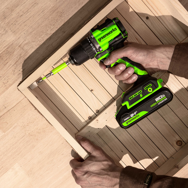 Изображение товара Аккумуляторная дрель-шуруповерт Greenworks DD560 / 3708407 (без АКБ и ЗУ)