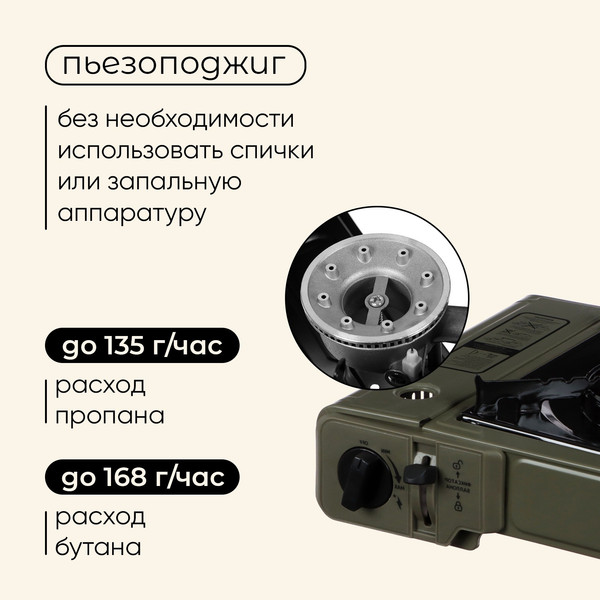 Изображение товара Плита туристическая Maclay 10199158 (без переходника)