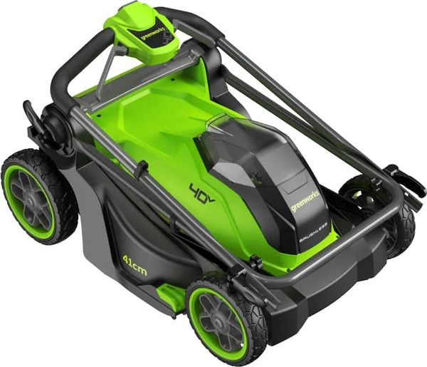 Изображение товара Газонокосилка аккумуляторная Greenworks GD40LM411 40V 41см / 2521007 (без АКБ и ЗУ)