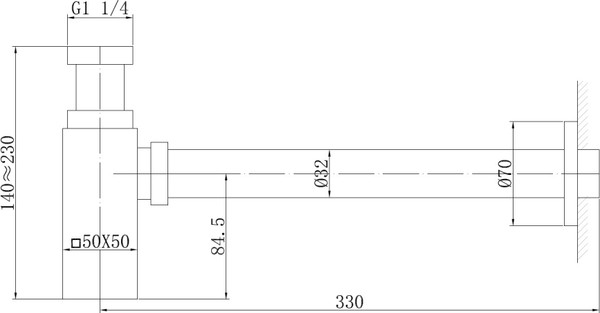 Изображение товара Сифон Abber AF0031W (белый матовый)