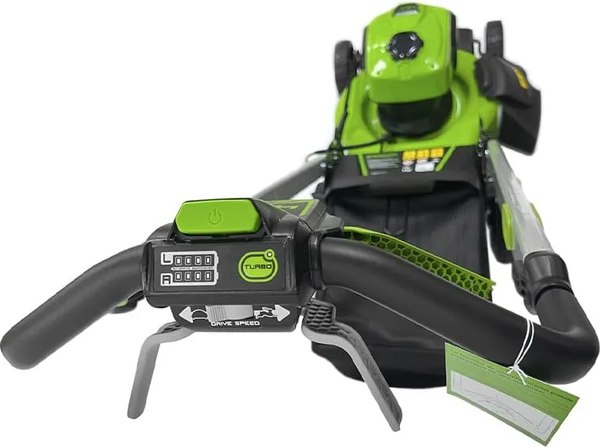 Изображение товара Газонокосилка аккумуляторная Greenworks GD40LM48SP самоходная, бесщеточная 40V 48см / 2517407UH (c АКБ 8Ач и ЗУ)