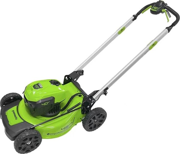 Изображение товара Газонокосилка аккумуляторная Greenworks GD40LM48SP самоходная, бесщеточная 40V 48см / 2517407UH (c АКБ 8Ач и ЗУ)