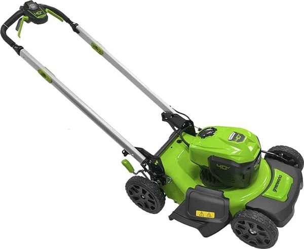 Изображение товара Газонокосилка аккумуляторная Greenworks GD40LM48SP самоходная, бесщеточная 40V 48см / 2517407UH (c АКБ 8Ач и ЗУ)