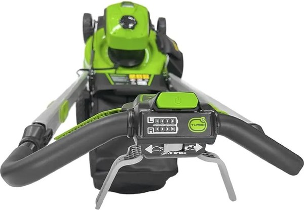 Изображение товара Газонокосилка аккумуляторная Greenworks GD40LM48SP самоходная, бесщеточная 40V 48см / 2517407UH (c АКБ 8Ач и ЗУ)