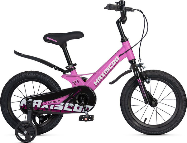 Изображение товара Детский велосипед Maxiscoo Space Стандарт Плюс 14 2025 / MSC-S1442 (розовый матовый, разобранный, в коробке)