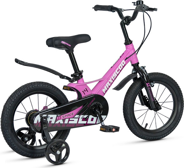 Изображение товара Детский велосипед Maxiscoo Space Стандарт Плюс 14 2025 / MSC-S1442 (розовый матовый, разобранный, в коробке)