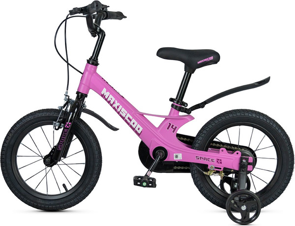 Изображение товара Детский велосипед Maxiscoo Space Стандарт Плюс 14 2025 / MSC-S1442 (розовый матовый, разобранный, в коробке)