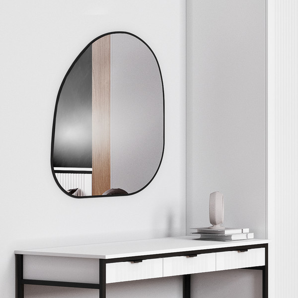 Изображение товара Зеркало Мебельград Z-14 74x79.5 (черная рамка)