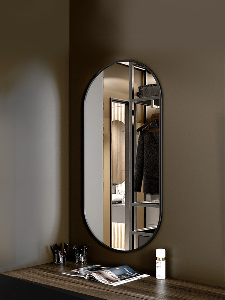 Изображение товара Зеркало Мебельград Z-16 110x50 (черная рамка)