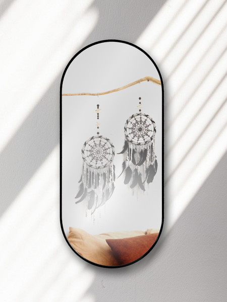 Изображение товара Зеркало Мебельград Z-16 110x50 (черная рамка)