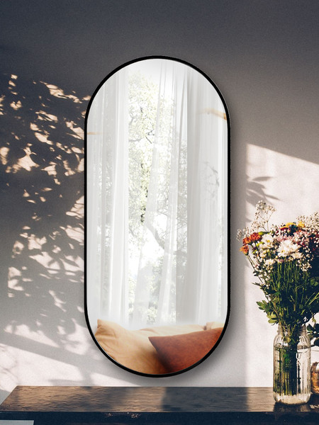 Изображение товара Зеркало Мебельград Z-16 110x50 (черная рамка)