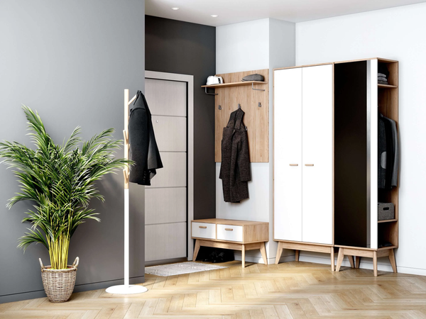 Изображение товара Стойка для одежды Мебельград Диана (белый)