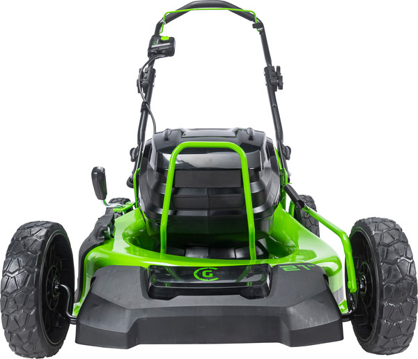 Изображение товара Газонокосилка аккумуляторная Greenworks GC82HPLM51 бесщеточная 82V 51см / 2518907UB (с АКБ 5Ач и ЗУ)