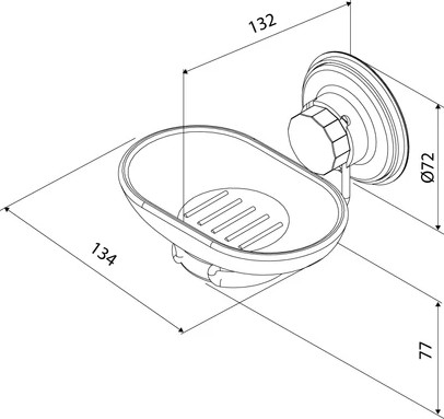 Изображение товара Мыльница Milardo Easy EASBWSGM42