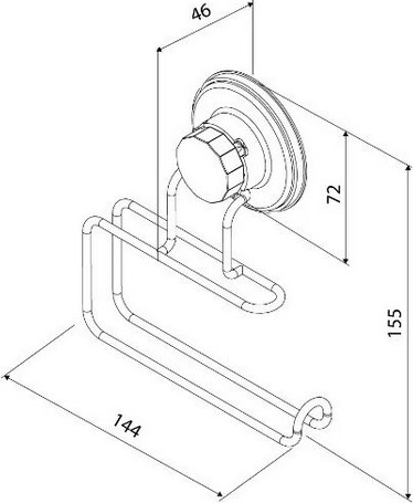 Изображение товара Держатель для туалетной бумаги Milardo Easy EASBWS0M43