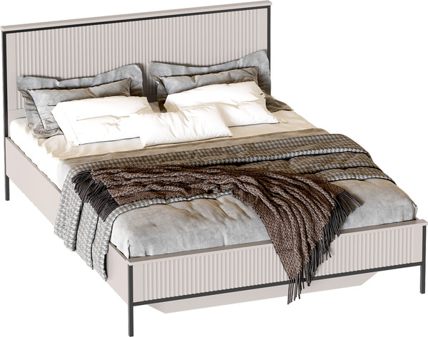 Изображение товара Каркас кровати Мебельград Нора 180x200 (персидский жемчуг/вереск ромено)