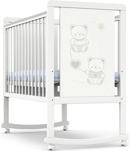 Изображение товара Детская кровать-трансформер INDIGO Happy Friends (белая аляска-мишки)