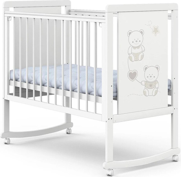 Изображение товара Детская кровать-трансформер INDIGO Happy Friends (белая аляска-мишки)