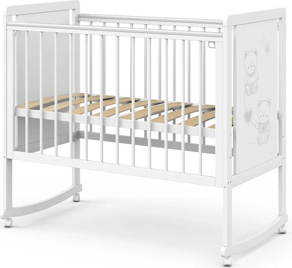 Изображение товара Детская кровать-трансформер INDIGO Happy Friends (белая аляска-мишки)