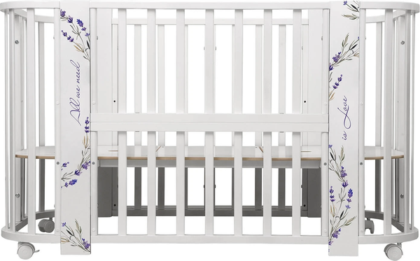 Изображение товара Детская кровать-трансформер INDIGO Baby Line 5 в 1 (лаванда)