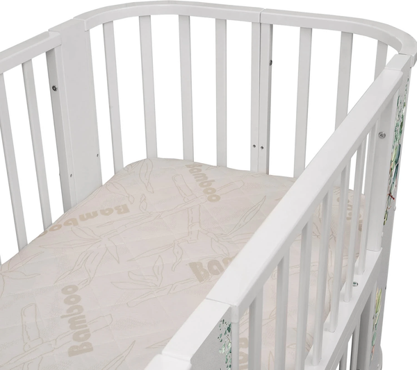 Изображение товара Детская кровать-трансформер INDIGO Baby Line 5 в 1 (листочки)