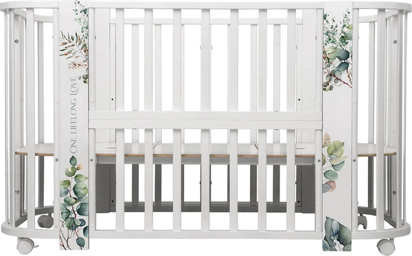 Изображение товара Детская кровать-трансформер INDIGO Baby Line 5 в 1 (листочки)