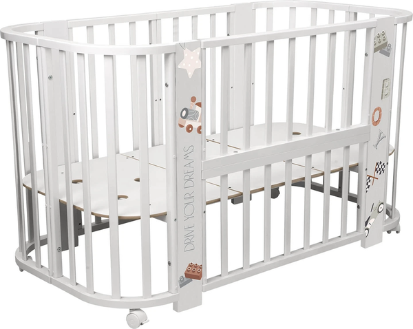 Изображение товара Детская кровать-трансформер INDIGO Baby Line 5 в 1 (машинки)