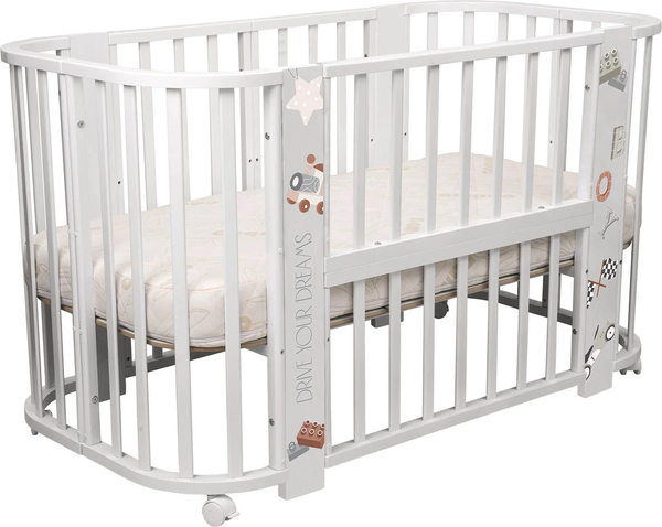 Изображение товара Детская кровать-трансформер INDIGO Baby Line 5 в 1 (машинки)