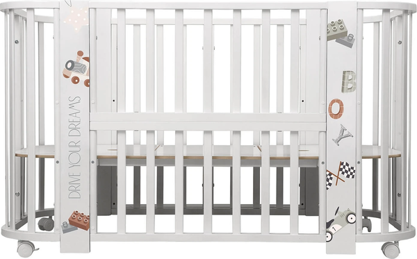 Изображение товара Детская кровать-трансформер INDIGO Baby Line 5 в 1 (машинки)