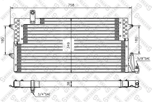 Изображение товара Радиатор кондиционера Stellox 1045005SX