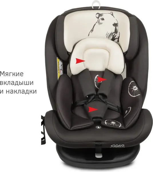 Изображение товара Автокресло Siger Престиж Isofix Lux / KRES4060 (капибара)
