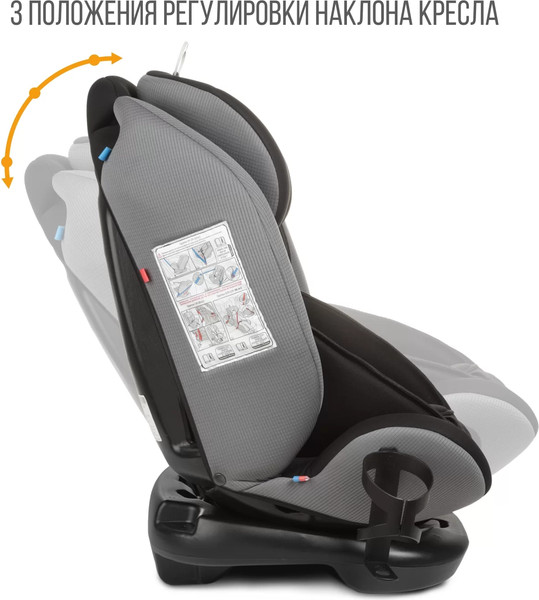 Изображение товара Автокресло Zlatek Cruiser Lux / KRES4084 (черный/серый)