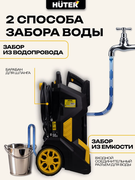 Изображение товара Мойка высокого давления Huter W240i K7 Smart Professional (70/8/55)