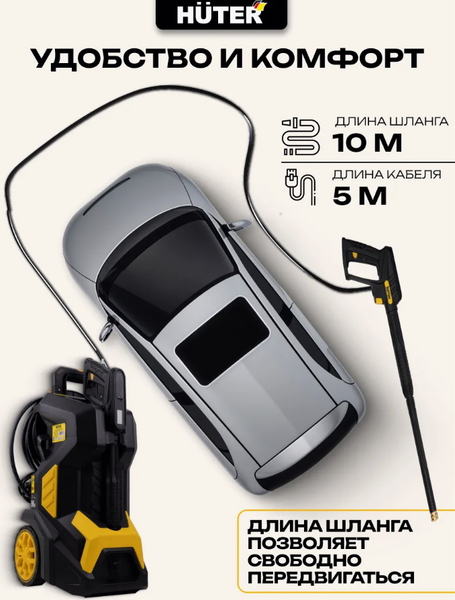 Изображение товара Мойка высокого давления Huter W240i K7 Smart Professional (70/8/55)