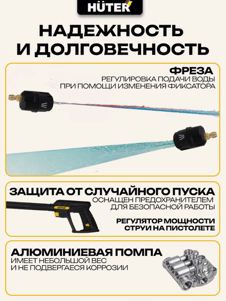 Изображение товара Мойка высокого давления Huter W240i K7 Smart Professional (70/8/55)
