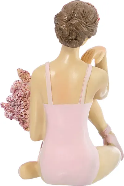 Изображение товара Статуэтка Elan Gallery Балерина с цветами в розовом / 210180